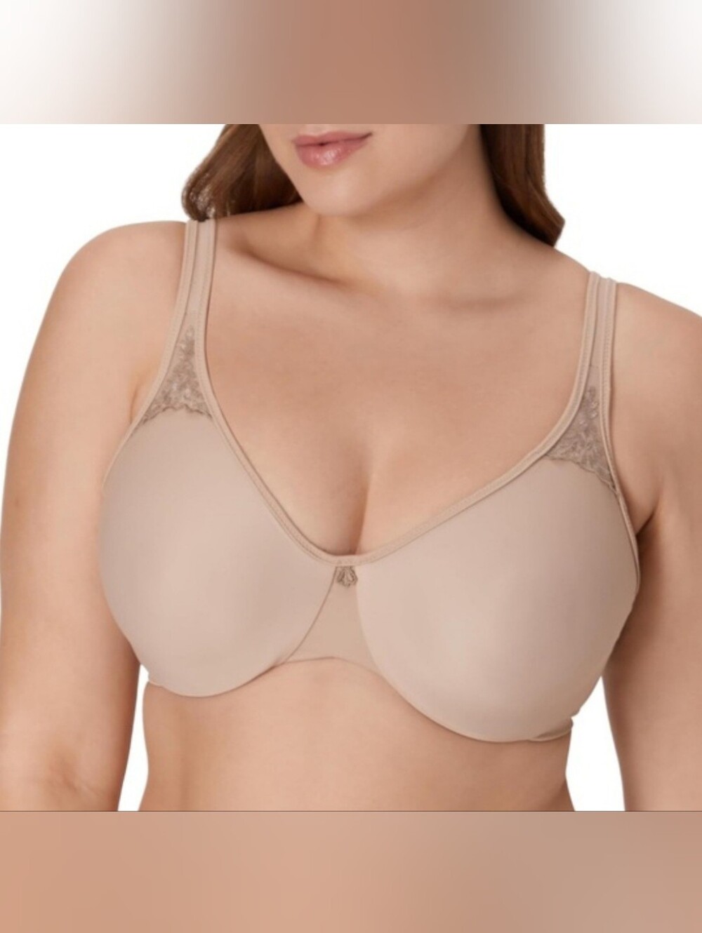 Bali Minimizer Bra Beige Full Coverage Underwire 36DDD Style DF3385 Or 36F